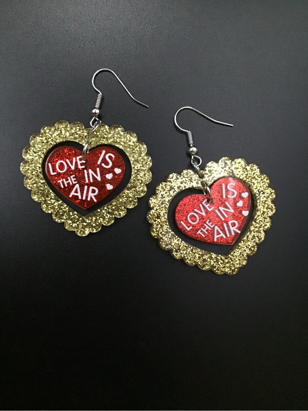 Glitter Love Earrings